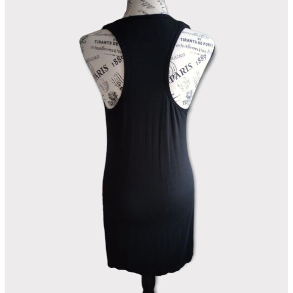 Vtg 90s Trina By Trina Turk Racerback Mini Dress Watercolor Medium Stretch Lined - Picture 5 of 9